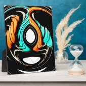 アフリカ伝統的パターンアートプリント フォトプラーク (側面)