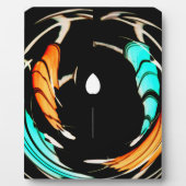 アフリカ伝統的パターンアートプリント フォトプラーク (正面)