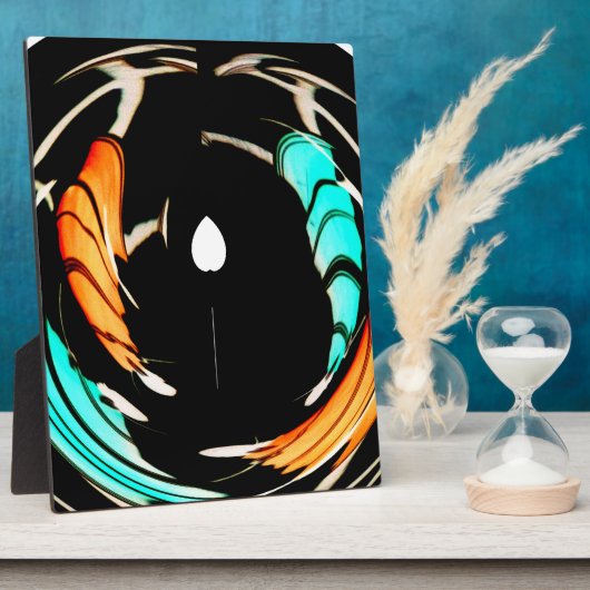 アフリカ伝統的パターンアートプリント フォトプラーク (側面)