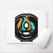アフリカ伝統的パターンアートプリント マウスパッド (マウス)
