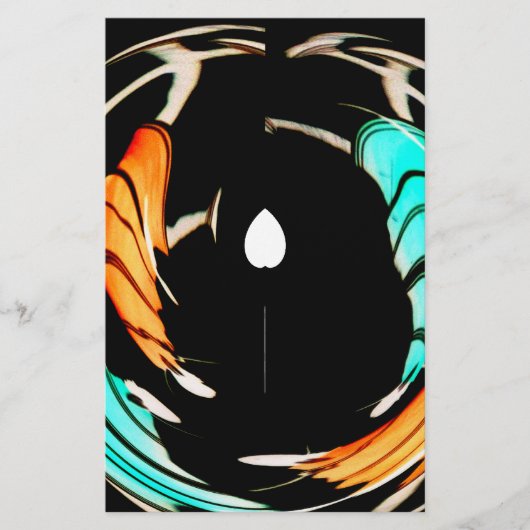 アフリカ伝統的パターンアートプリント 便箋 (正面)