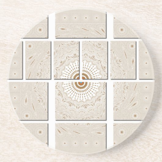 アフリカ伝統的モザイクアートプリント。 コースター (正面)