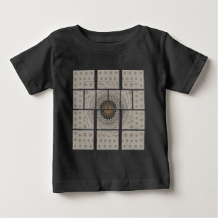アフリカ伝統的モザイクアートプリント。 ベビーTシャツ
