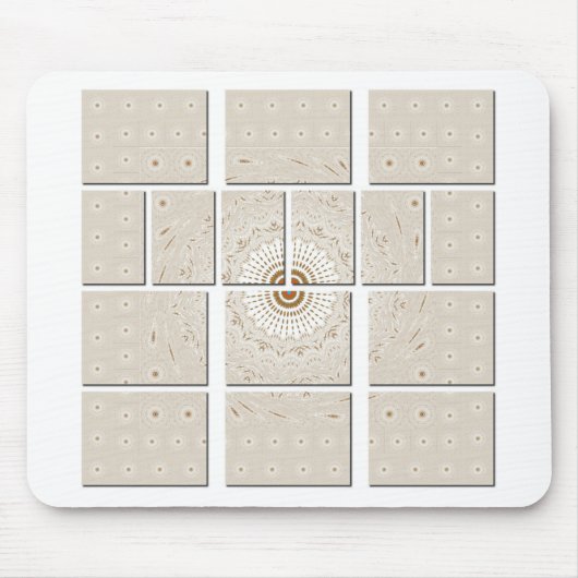 アフリカ伝統的モザイクアートプリント。 マウスパッド (正面)
