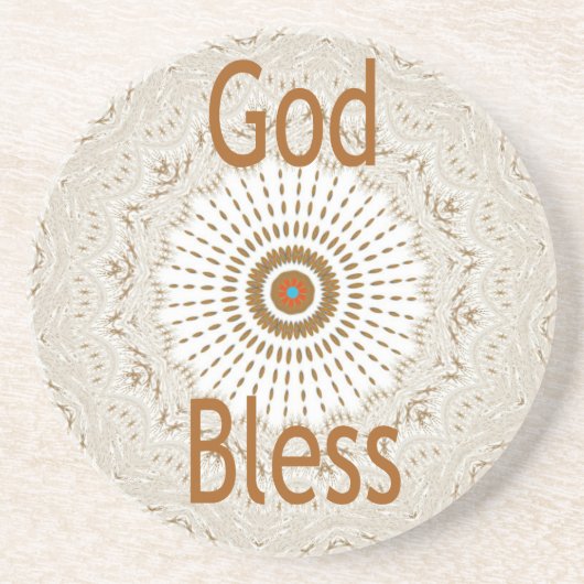 アフリカ伝統的モチーフデザインアートプリント コースター (正面)