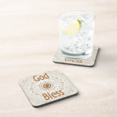 アフリカ伝統的モチーフデザインアートプリント コースター (右側)