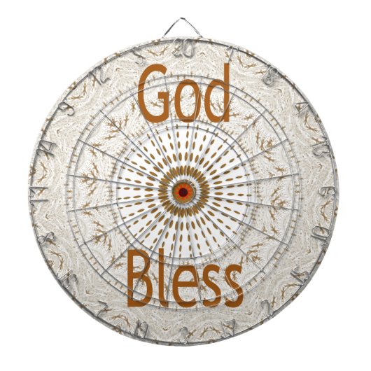 アフリカ伝統的モチーフデザインアートプリント ダーツボード (正面)