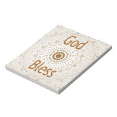 アフリカ伝統的モチーフデザインアートプリント ノートパッド (回転)