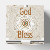 アフリカ伝統的モチーフデザインアートプリント フェイバーボックス (上部)