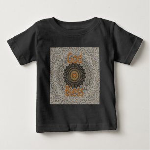 アフリカ伝統的モチーフデザインアートプリント ベビーTシャツ
