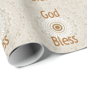 アフリカ伝統的モチーフデザインアートプリント ラッピングペーパー (ロールコーナー)