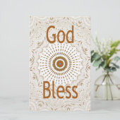 アフリカ伝統的モチーフデザインアートプリント 便箋 (スタンド正面)