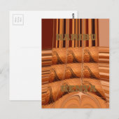 アフリカ伝統的鏡：キリン織 ポストカード (正面/裏面)