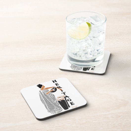 アフリカ伝統 コースター (右側)