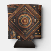 アフリカ先住民伝統的パターン。民族アフリカ 缶クーラー (裏面)