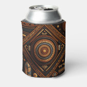 アフリカ先住民伝統的パターン。民族アフリカ 缶クーラー (缶裏面)