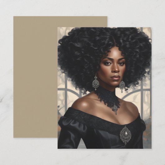 アフリカ公爵夫人 招待状 (正面/裏面)