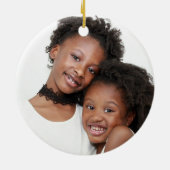 アフリカ冒険DIY年アフリカゾウの写真 セラミックオーナメント (裏面)