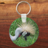 アフリカ冠クレーン キーホルダー (正面)