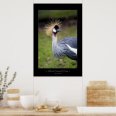 アフリカ冠クレーン ポスター (キッチン)