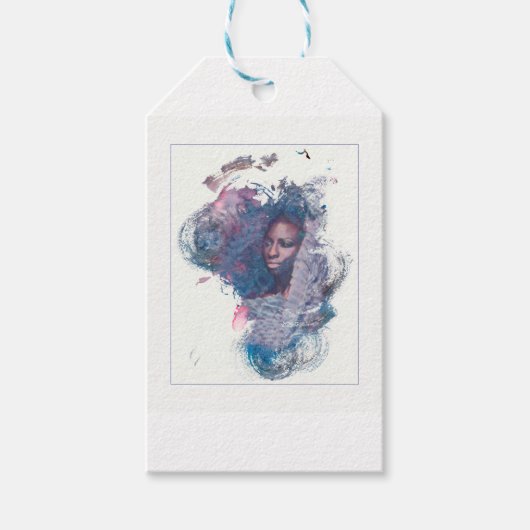 アフリカ出身の少女 ギフトタグ (正面)