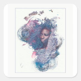 アフリカ出身の少女 スクエアシール