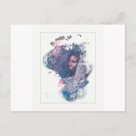 アフリカ出身の少女 ポストカード (正面)