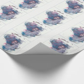 アフリカ出身の少女 ラッピングペーパー (角)