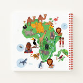 アフリカ動物の地図 ノートブック (裏面)