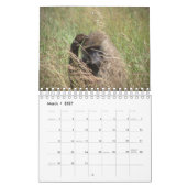 アフリカ動物カレンダー カレンダー (3月 2027)