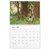 アフリカ動物カレンダー カレンダー (3月 2027)