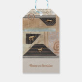 アフリカ動物コラージュ ギフトタグ (裏面)