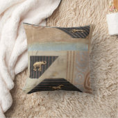 アフリカ動物コラージュ クッション (ブランケット)