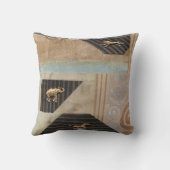 アフリカ動物コラージュ クッション (裏面)