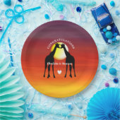 アフリカ動物サファリサンセッパーソナライズされたト ペーパープレート (パーティー)