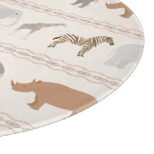 アフリカ動物パターン1 カッティングボード (角)