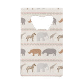 アフリカ動物パターン1 クレジットカード栓抜き (裏面)