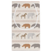 アフリカ動物パターン1 スモールペーパーバッグ (裏面)