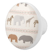 アフリカ動物パターン1 セラミックノブ (右)