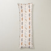 アフリカ動物パターン1 ボディピロー (裏面 (縦))