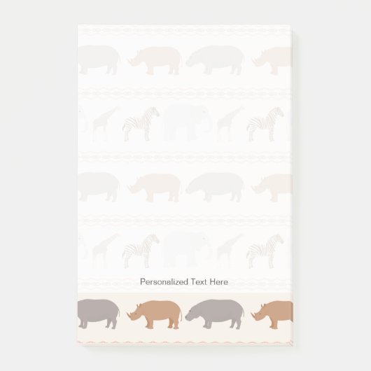 アフリカ動物パターン1 ポストイット (正面)