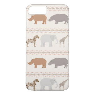アフリカ動物パターン1 iPhone 8 PLUS/7 PLUSケース