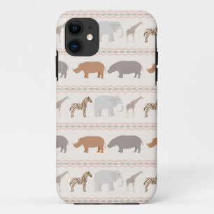 アフリカ動物パターン1 iPhone 11 ケース