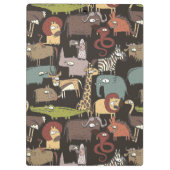 アフリカ動物パターン クリップボード (裏面)