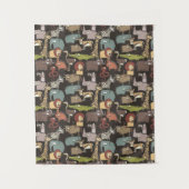 アフリカ動物パターン タペストリー (正面)