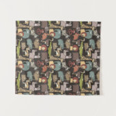 アフリカ動物パターン タペストリー (正面(横))