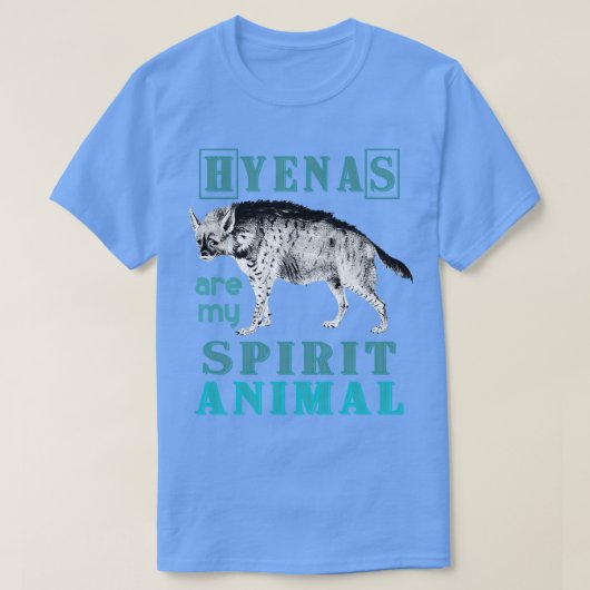 アフリカ動物園飼育員ハイエナ Tシャツ (デザイン正面)