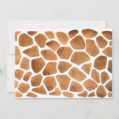 アフリカ動物赤ちゃんシャワーbyメール招待状 招待状 (裏面)