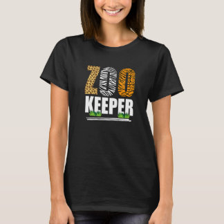 アフリカ動物 ゼブラ キリン 動物園 管理人 Tシャツ