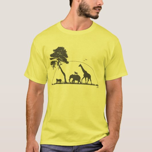 アフリカ動物 Tシャツ (正面)